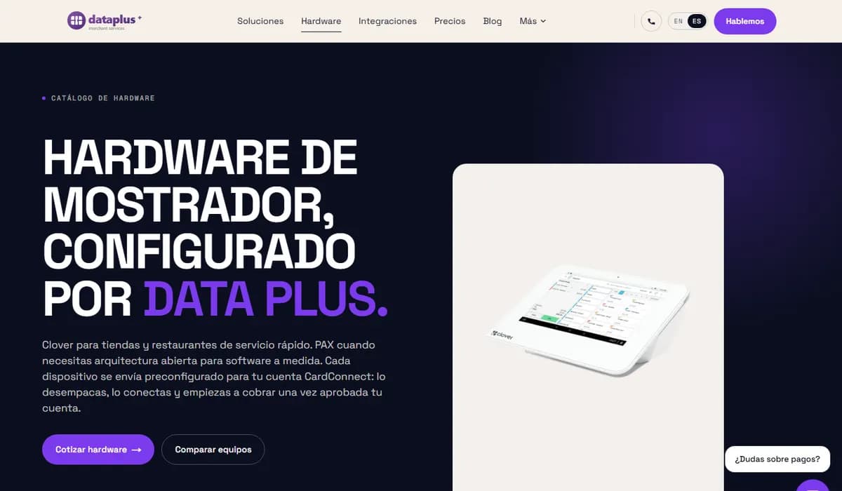 Catálogo de datáfonos de Data Plus