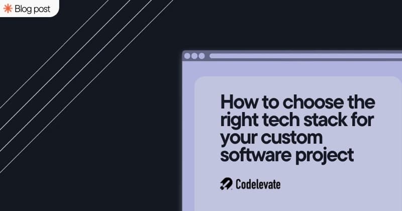 Cómo elegir el stack de tu software a medida