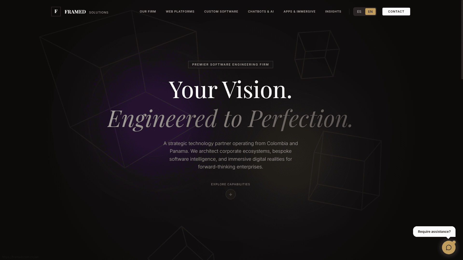 FRAMED — Digital Agency Website