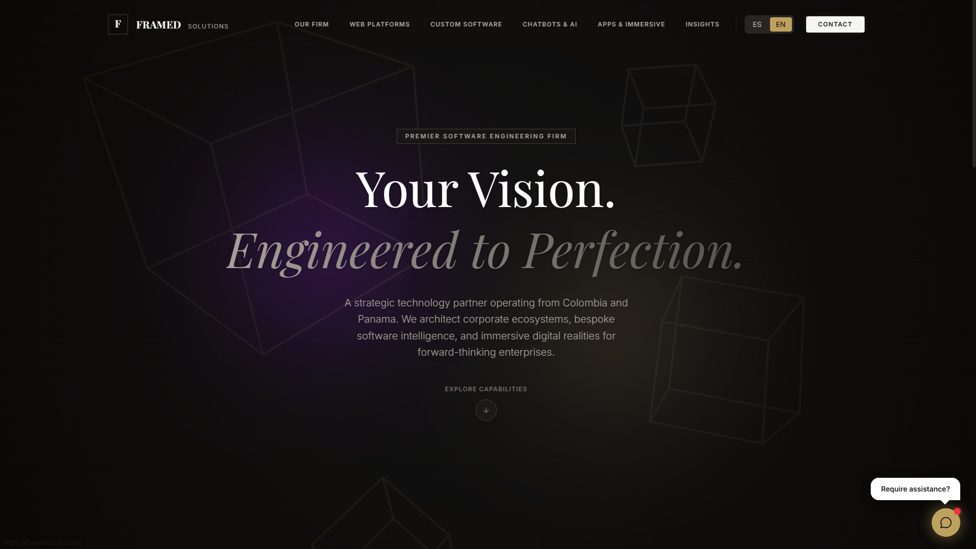FRAMED — Digital Agency Website